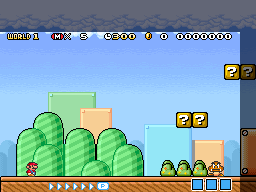 SNES and GBA screenshots overlayed to show size difference better